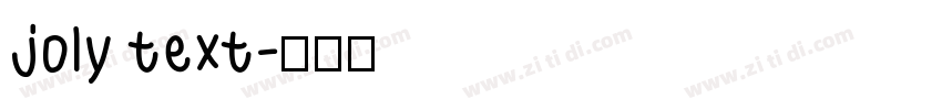 joly text字体转换